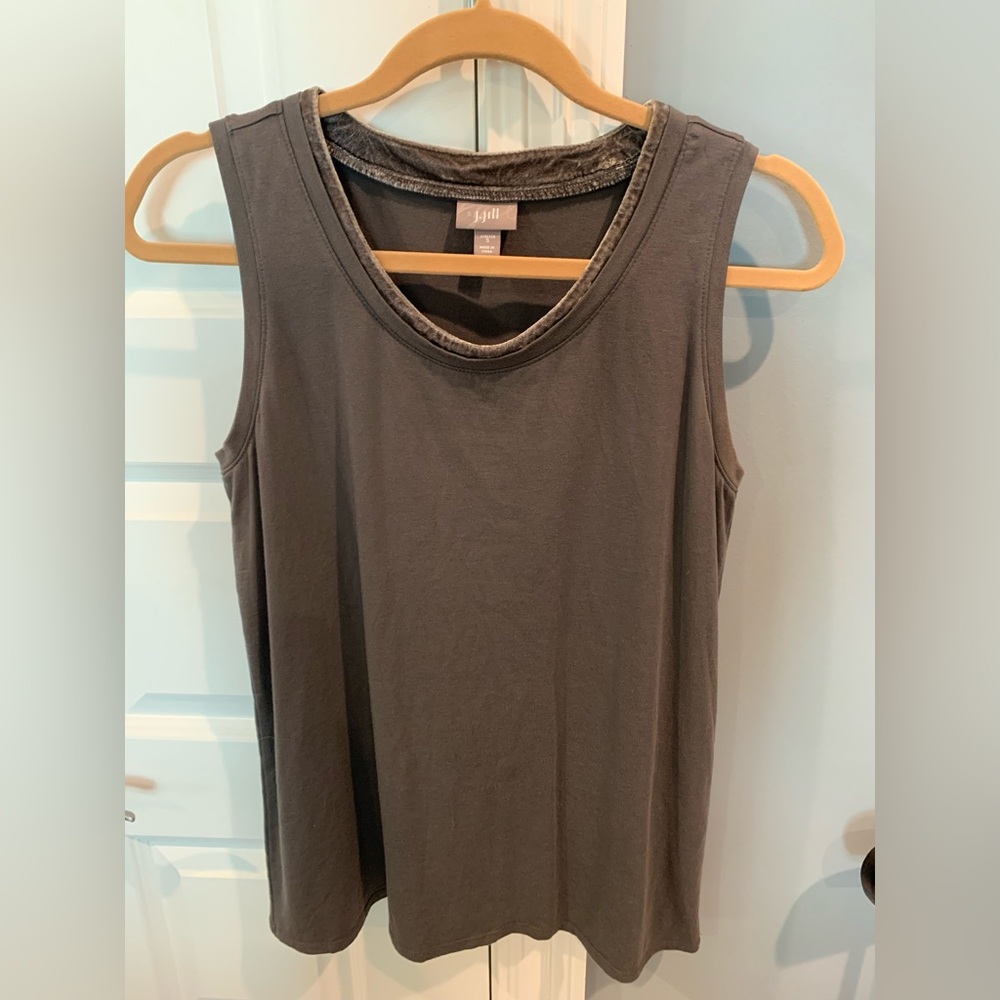 Loft grey sleeveless top